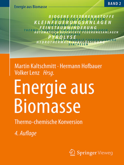 Title details for Energie aus Biomasse by Martin Kaltschmitt - Available